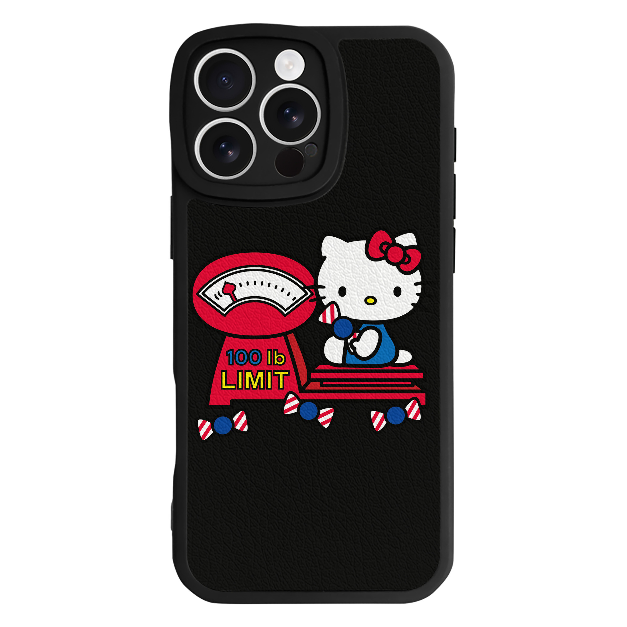 （画像用） Hello Kitty ハローキティ 【iPhone 16シリーズ対応】シリコンスマホケース（レザー調） 材質：シリコン